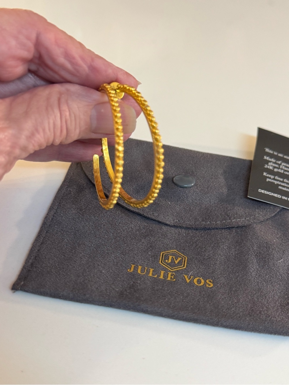 ๐ JULIE VOS COLETTE BEAD HOOP EARRINGS! ๐๐ - Picture 4 of 9